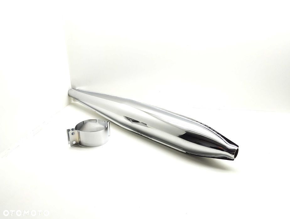 Tłumik WSK 125 chromowany + mocowanie