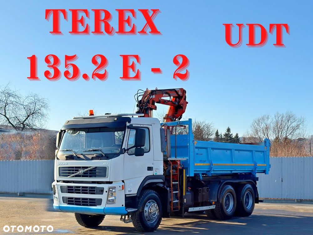 Volvo FM 380 * WYWROTKA 5,10m + ATLAS TEREX 135.2ME - A2 + PILOT * STAN BDB - 1