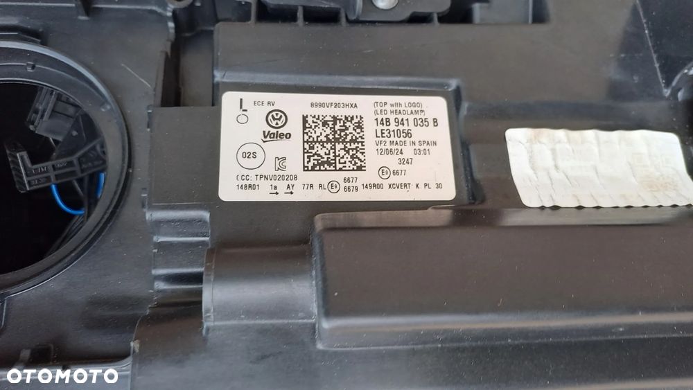 VW ID.7 ID7 LEWA LAMPA FULL LED IQ.LIGHT 14b941035b - 6