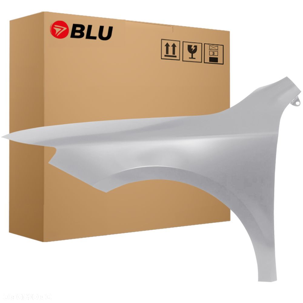 BLU Błotnik SKODA SUPERB II 3T LIFT LF8L lewy srebrny 13-15 przód StahlGrau - 1