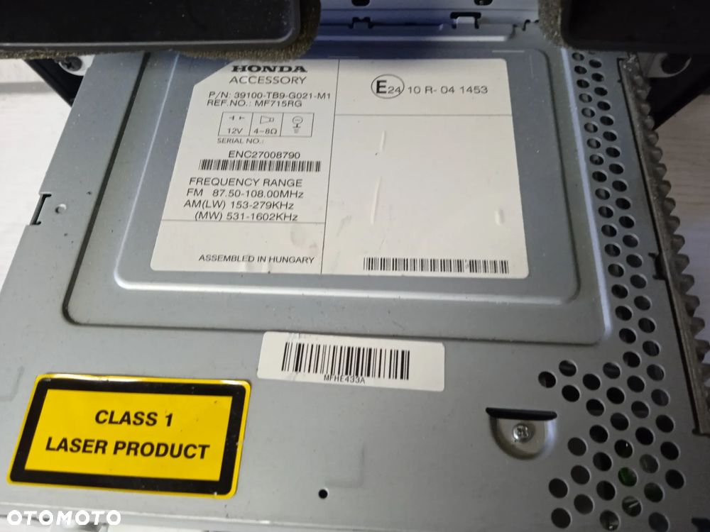 RADIO HONDA CIVIC IX 11-17 - 5