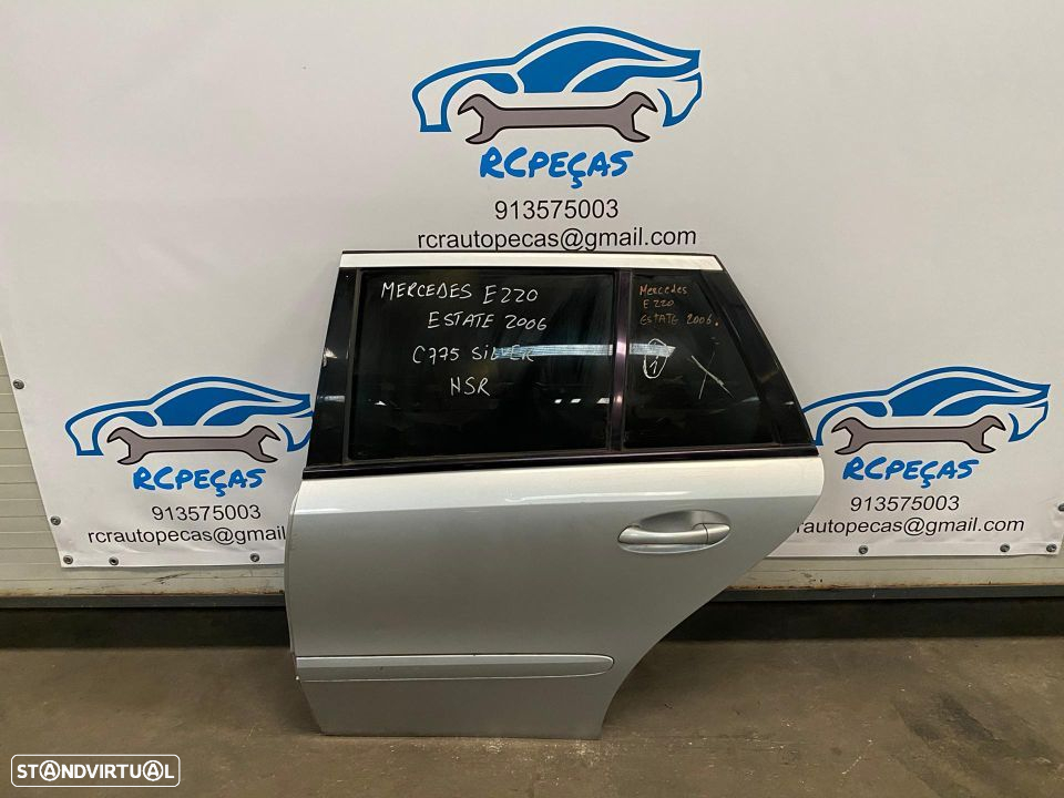 PORTA TRASEIRA TRÁS ESQUERDA MERCEDES BENZ CLASS E W211 WAGON FECHO ELEVADOR MOTOR PUXADOR VIDRO - 4