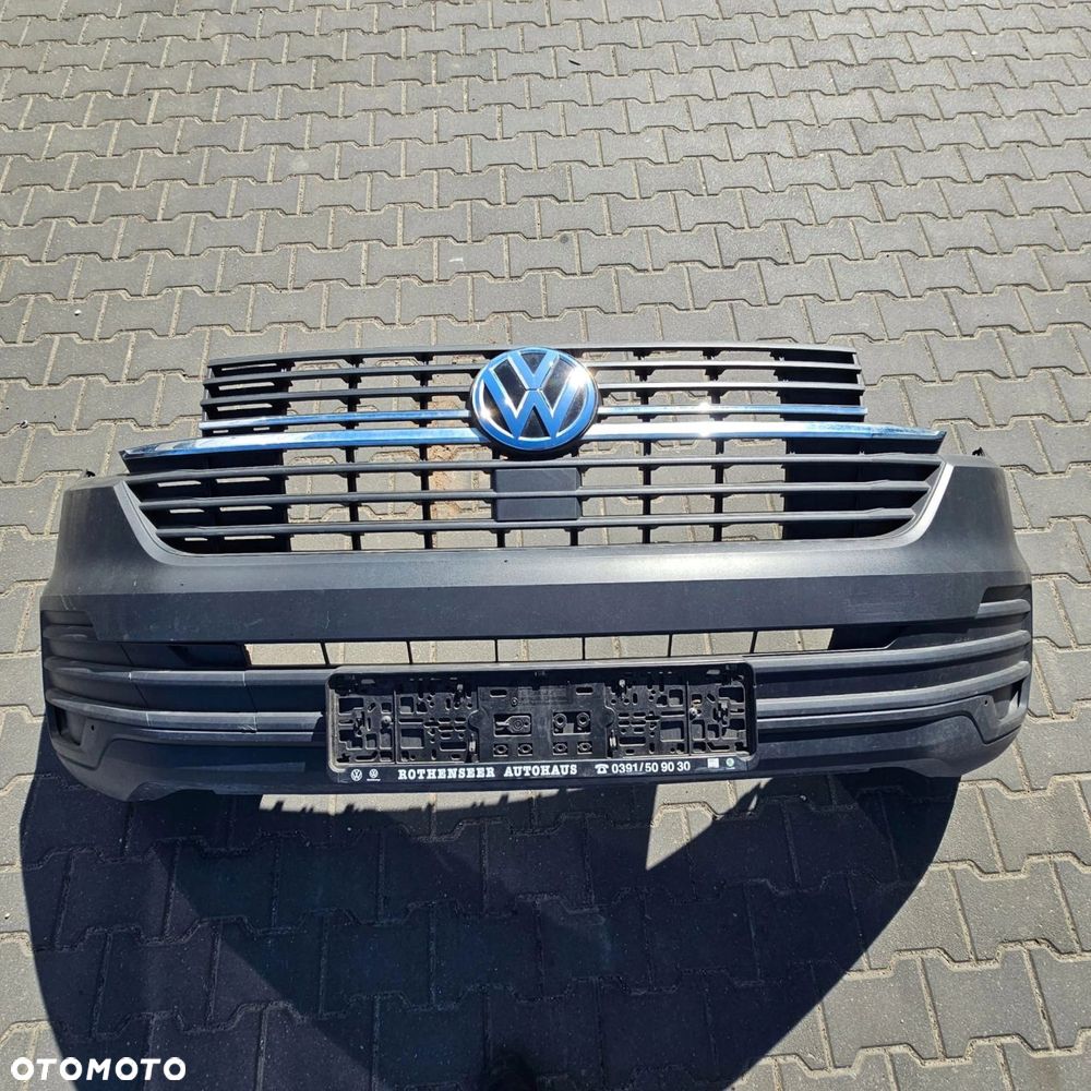 VW T6.1 TRANSPORTER zderzak przód czarny STRUKTURA - 1