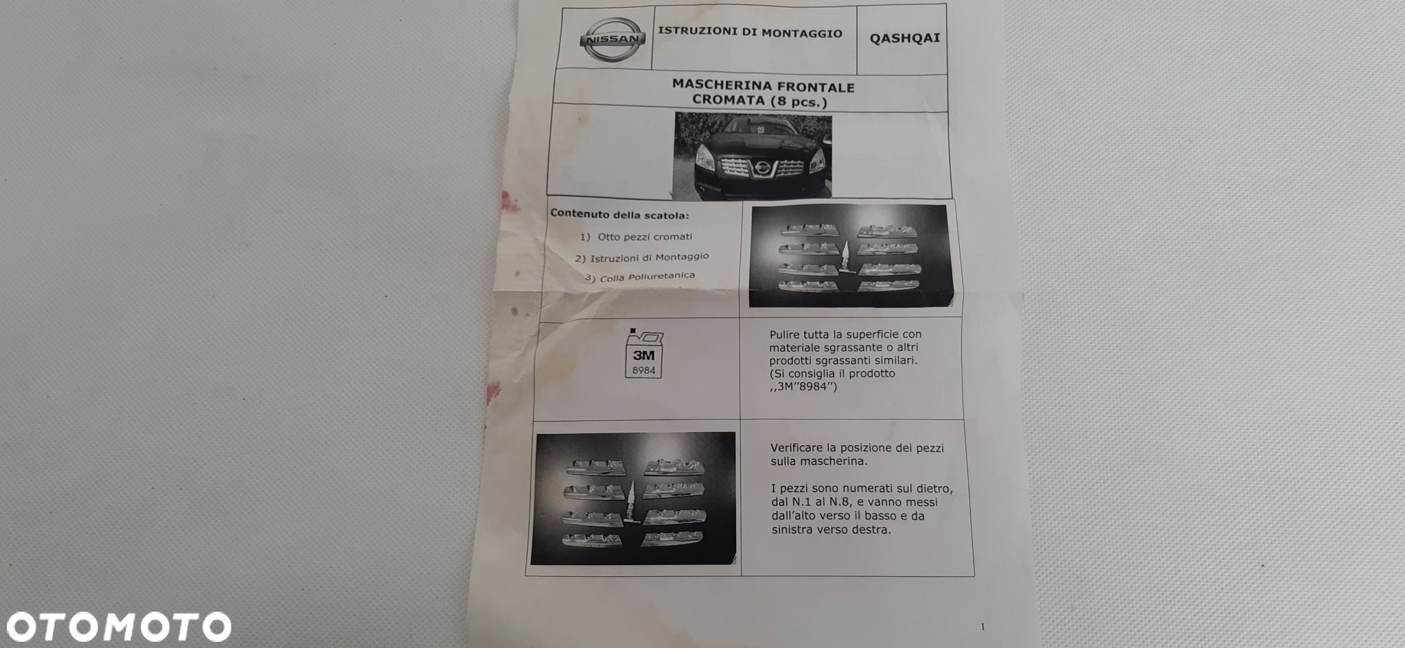 NISSAN QASHQAI J10 DEKORY LISTWY GRILL BDJ10MASC - 3