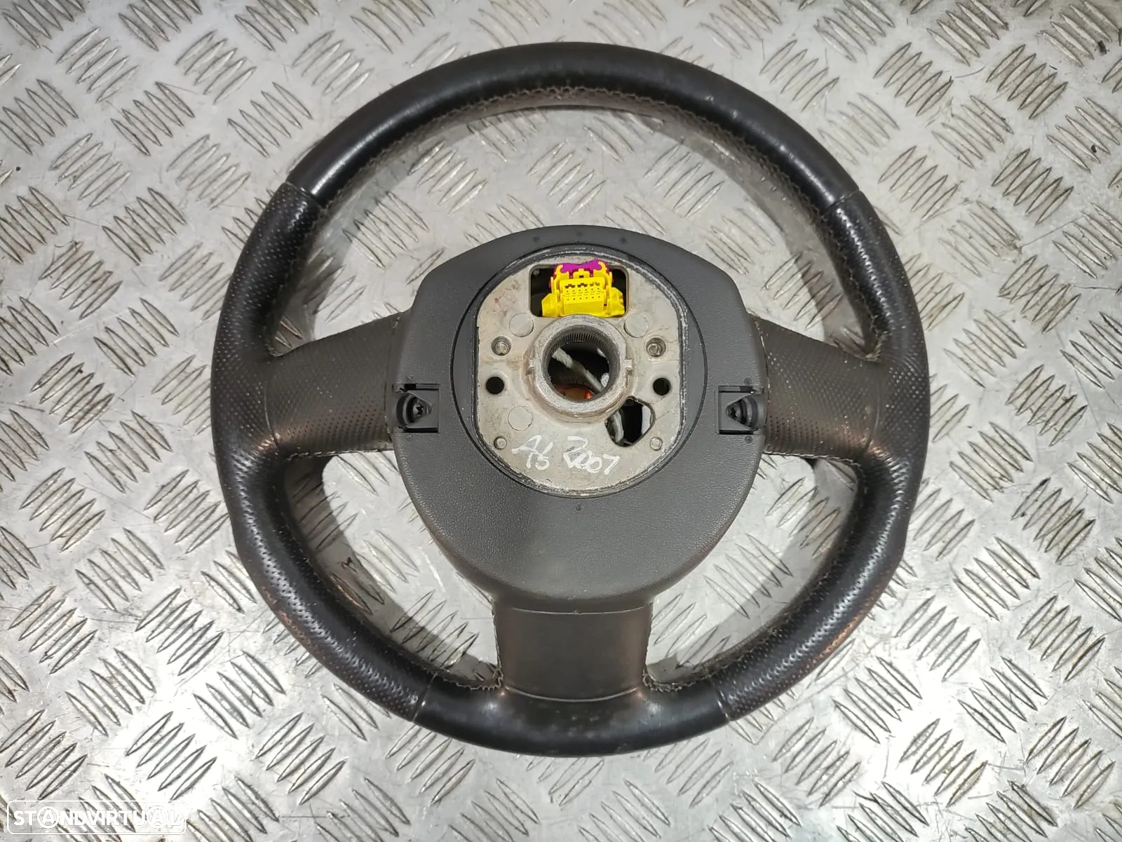 Volante + Airbag Audi A6 C6 S-Line em Pele Perfurada - Guiador / S Line / A4 / A5 / Completo / Sline / Comandos Multifunções - 10