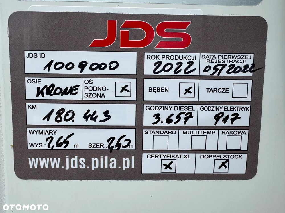 Krone Chłodnia ,Doppelstock , Carrier Vector 1550, 180.000km!! - 36