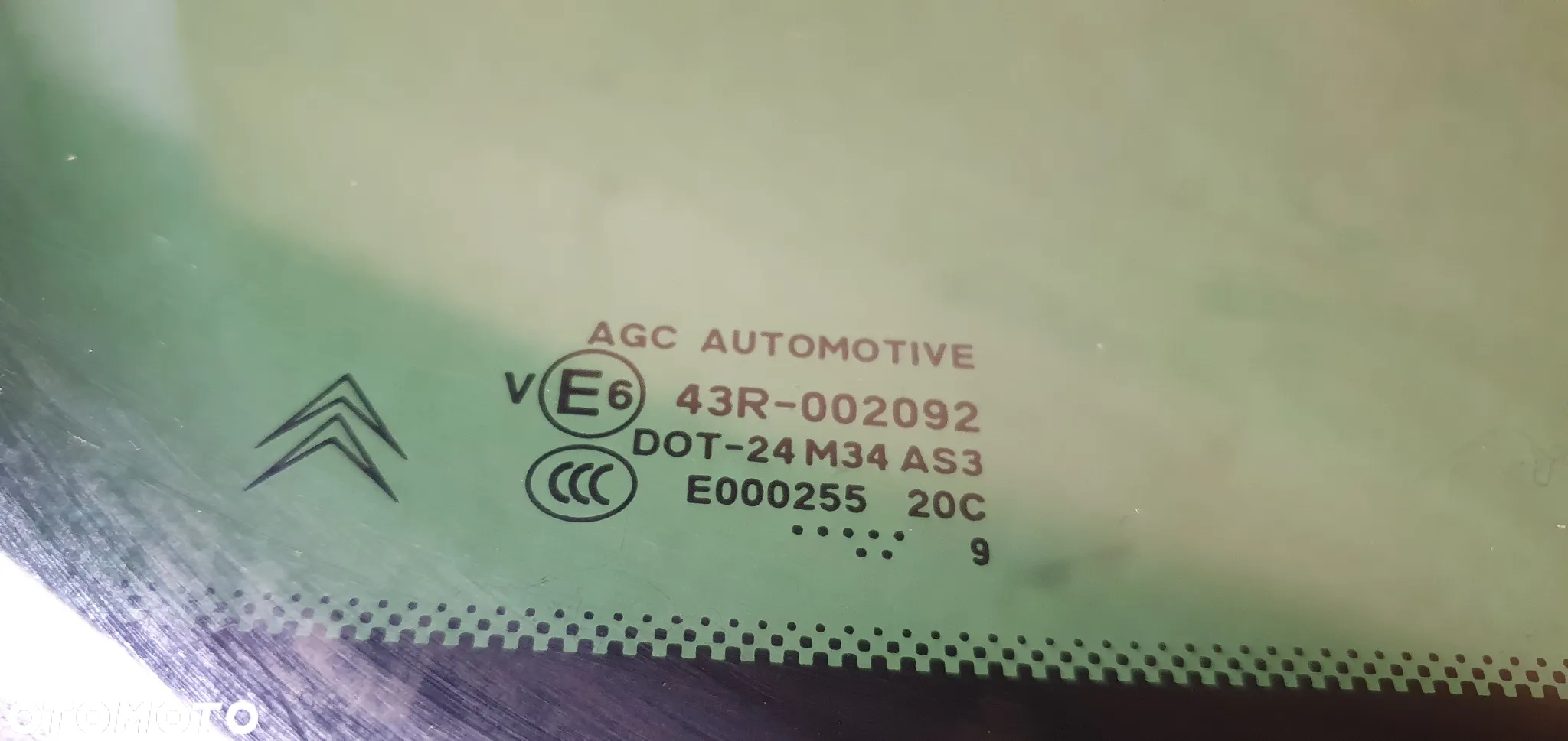Szyba karoseryjna lewy tył tylna lewa Citroen C5 III kombi AS3 09r - 6