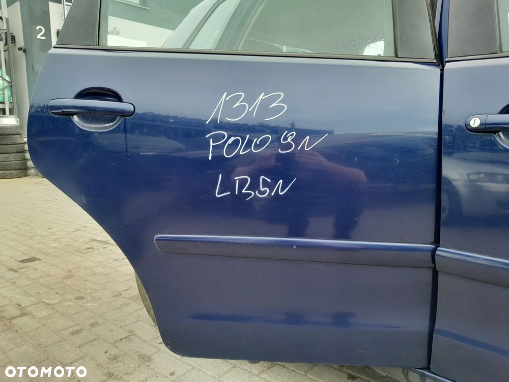 VW POLO 9N DRZWI PRAWE TYLNE PRAWY TYŁ KOLOR: LB5N - 1
