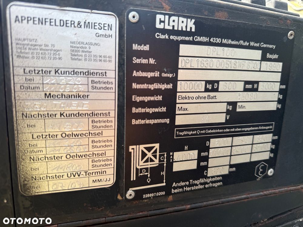 Clark DPL 100 - 8