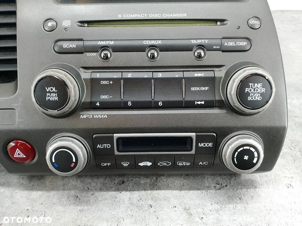 RADIO CD HONDA CIVIC VIII 39100-SNA-G610-M1  MN826RA - 8