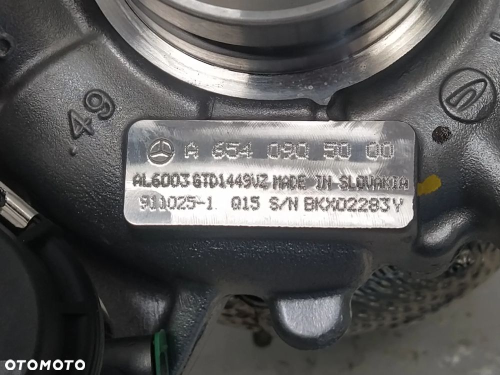 MERCEDES SPRINTER W907 VITO W447 2.0 CDI DIESEL TURBINA TURBO TURBOSPRĘŻARKA ORYGINAŁ NOWA - 9