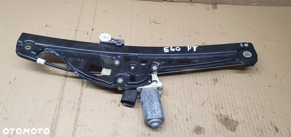 Mechanizm podnośnik szyby prawy tył BMW 5 E60 6922320 7034388S 7075674E - 1