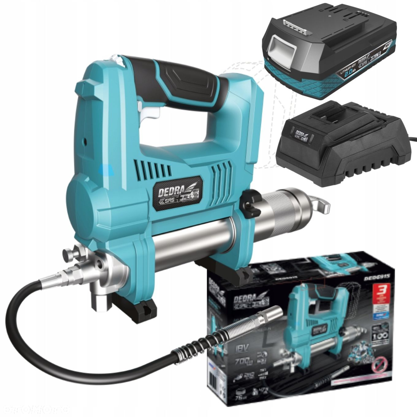 DEDRA DED6915 SMAROWNICA akum 690Bar 18V SAS 2Ah - 9