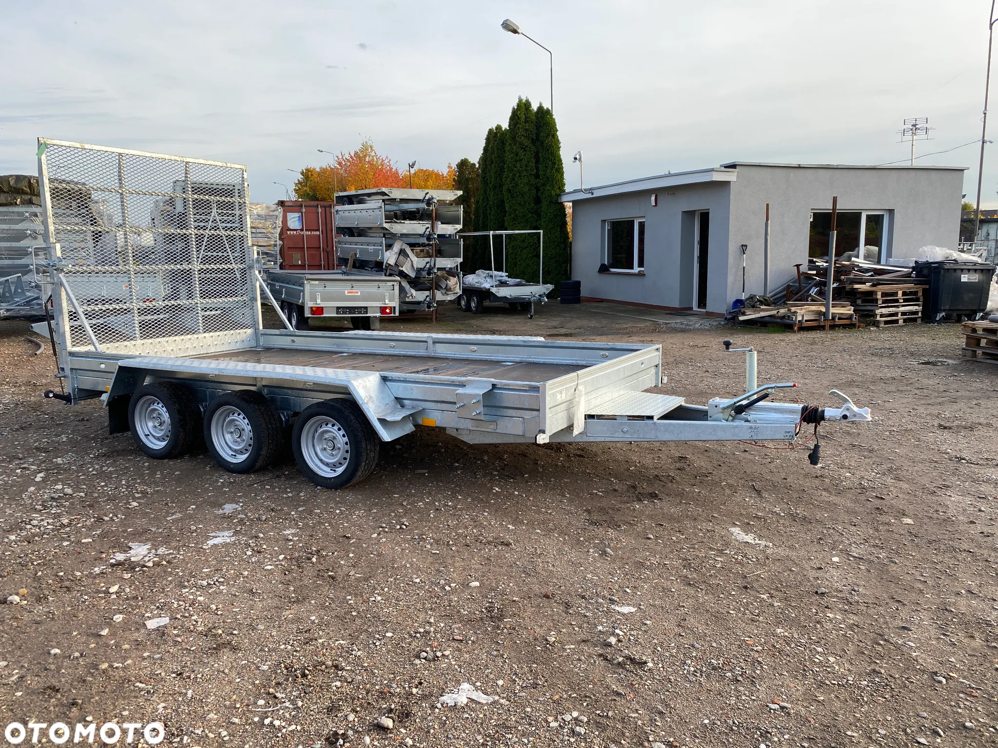 Niewiadów | 450X190X18 | DMC 3,5T | R14C | K4035 | Z RAMPĄ NAJAZDOWĄ | DO PRZEWOZU MASZYN I POJAZDÓW 3 OSIOWA | RATY | LEASING | - 7