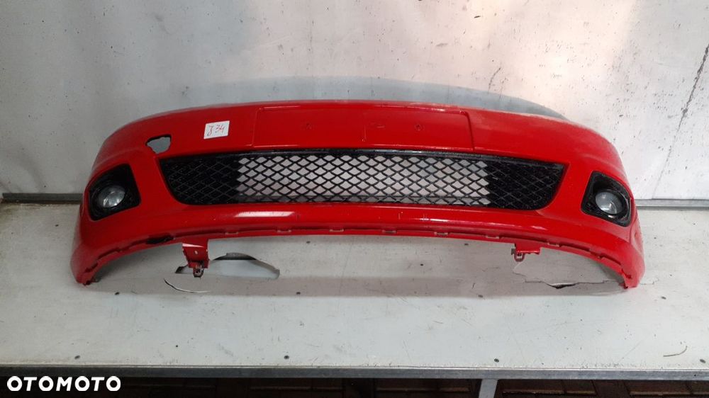 $ ZDERZAK PRZÓD PRZEDNI DO FORD FIESTA MK6 VI LIFT FL + HALOGENY KOD KOLOR K2 CZERWONY - 1