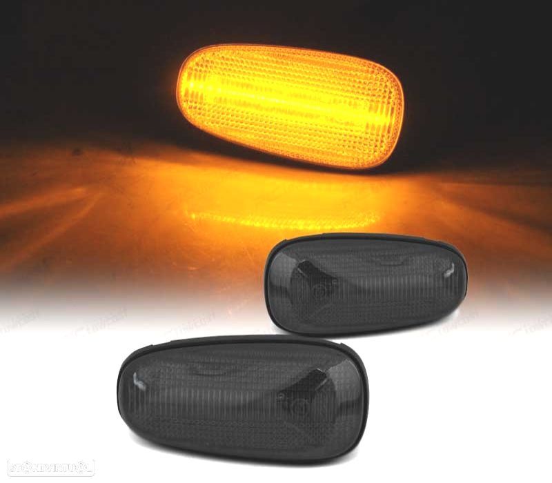 INDICADORES OPEL ASTRA G ZAFIRA A LATERAIS LED DINAMICO FUMADO - 1