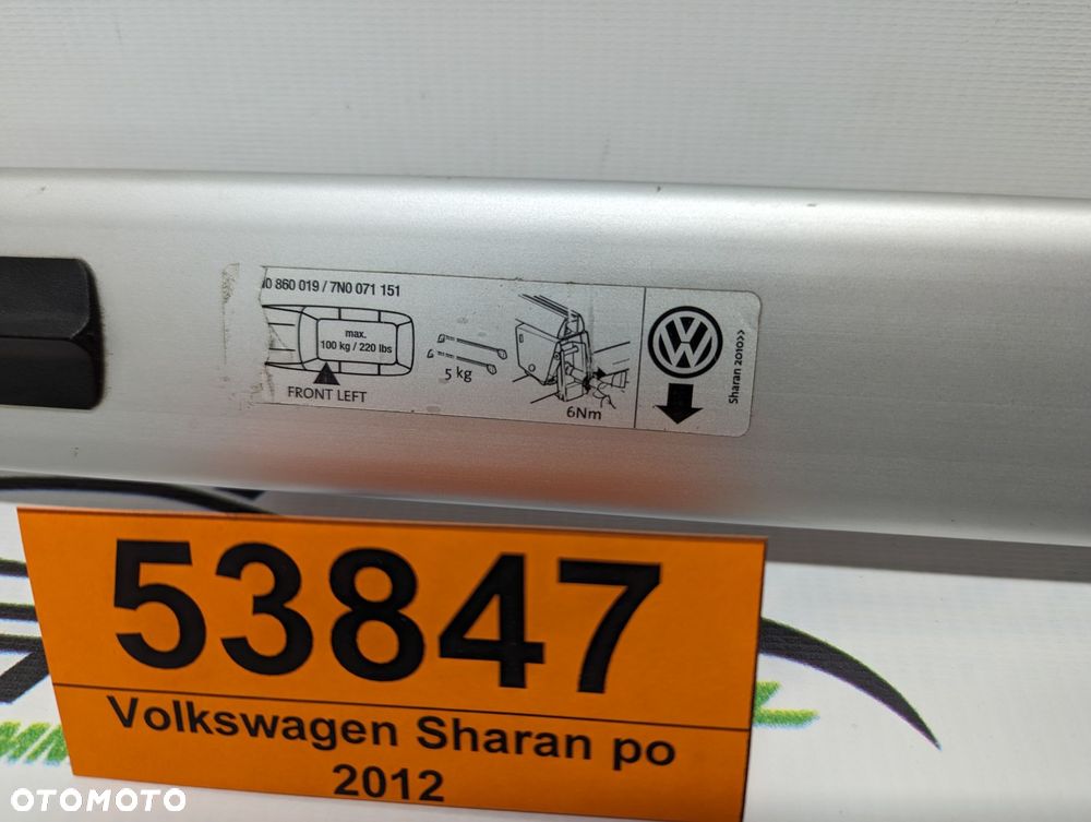 Bagażnik dachowy bazowy belki poprzeczki Volkswagen Sharan 2, Seat Alhambra 10- - 6