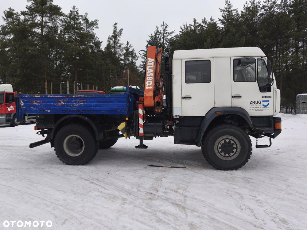 MAN 18-224 4x4 hds Atlas 80.1 7,2m balony do energetyki 7 miejsc - 5