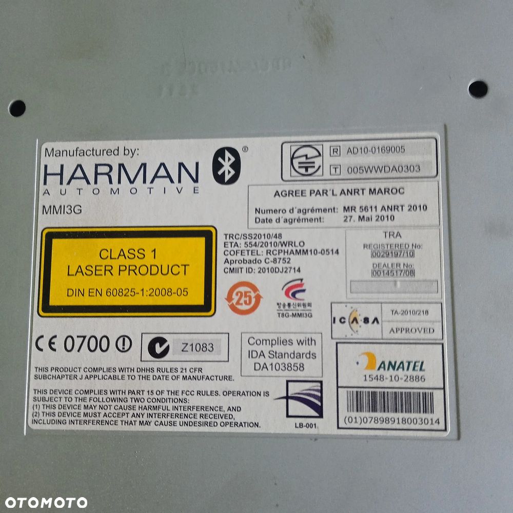 Czytnik nawigacji mmi 8T1035666K - 5