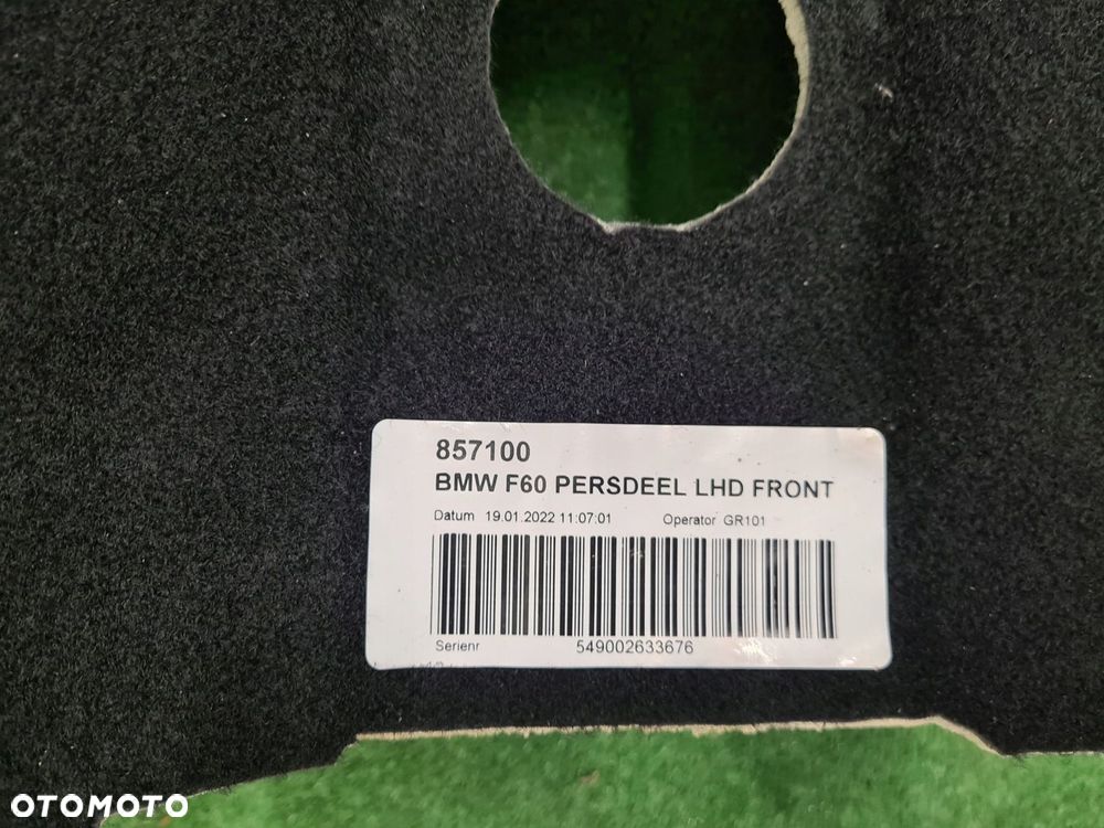 MINI F60 LCI PODŁOGA WYKŁADZINA 7414261 7444911 - 5