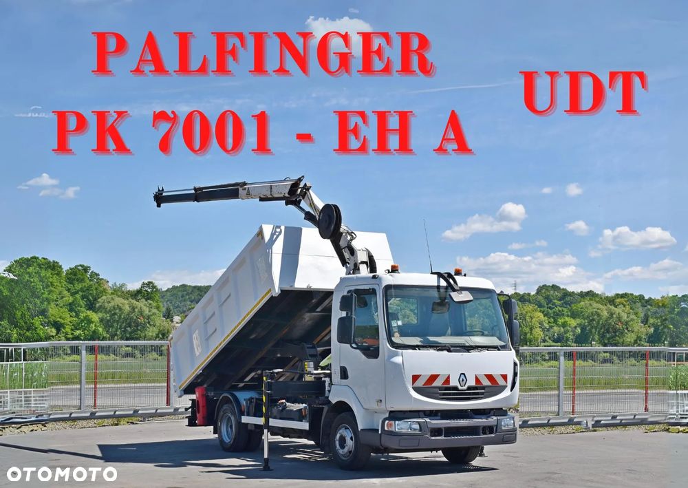 Renault MIDLUM 220 * WYWROTKA 4,00m + PK 7001 - EH A + PILOT* STAN BDB - 1