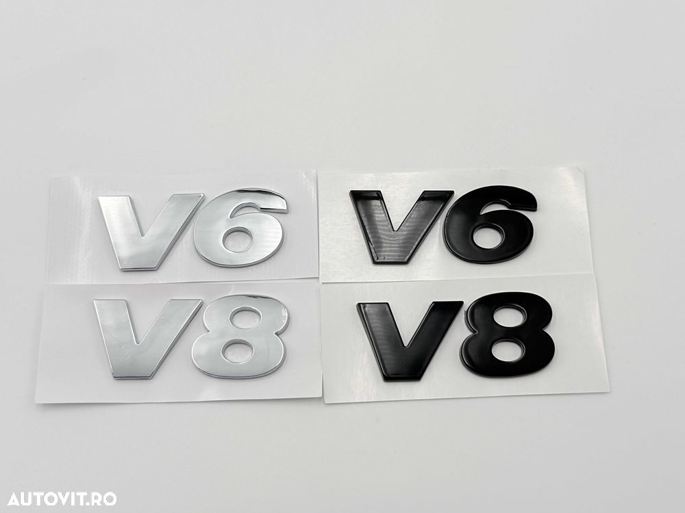 Emblema VW V6/V8 negru - 4