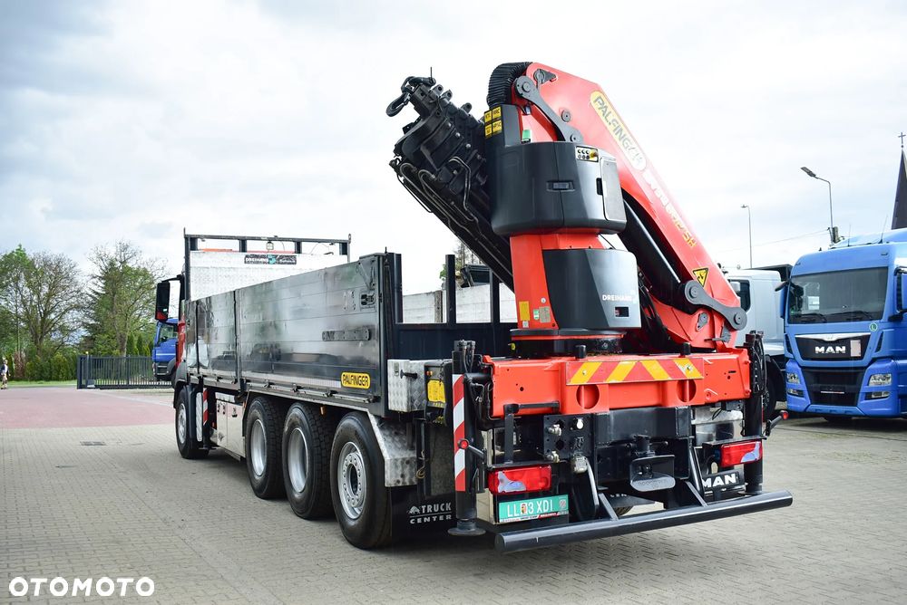 MAN TGS 35.480 Tridem 8x4 /Skrzynia 7.20m./ Palfinger PK 34002 SH/ Wciągarka/ 8 Segmentów/ 22m. / 5 i 6 Funcja/ Rotator/ Pilot/  Manual/ Euro 5/ Autokran/ Ladekran/ Kran/ HDS/ Seilwinde / Sprowadzony ! - 4