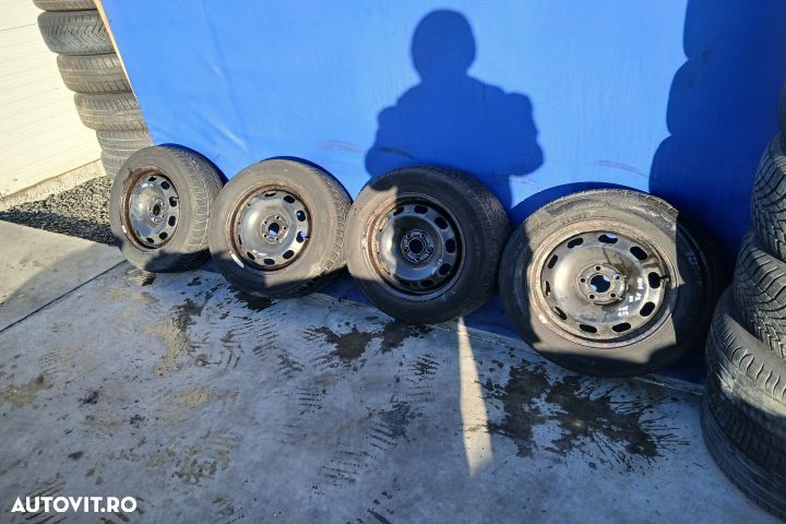 Jante tabla cu anvelope 15 - set 185/65 R15 1J0601027H ET38 6JX15H2 1 - 2