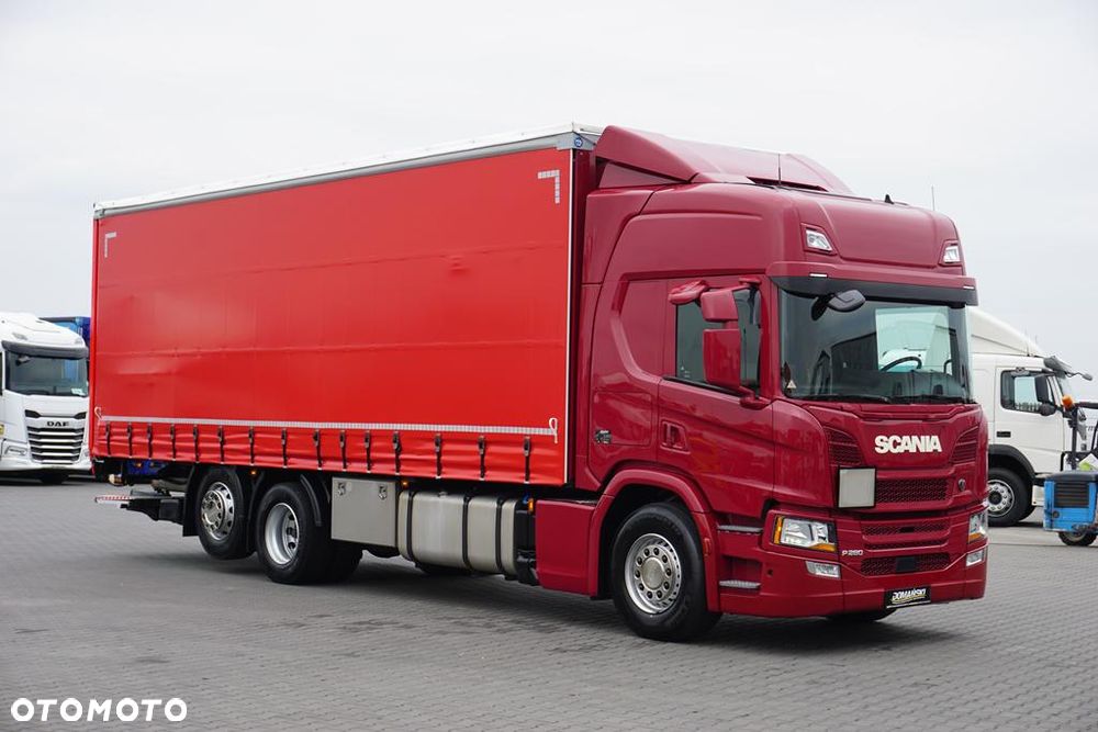 Scania P 280 / ACC / E 6 / FIRANKA + WINDA / 20 PALET / DŁ. 8,2 M / OŚ SKRĘTNA - 2