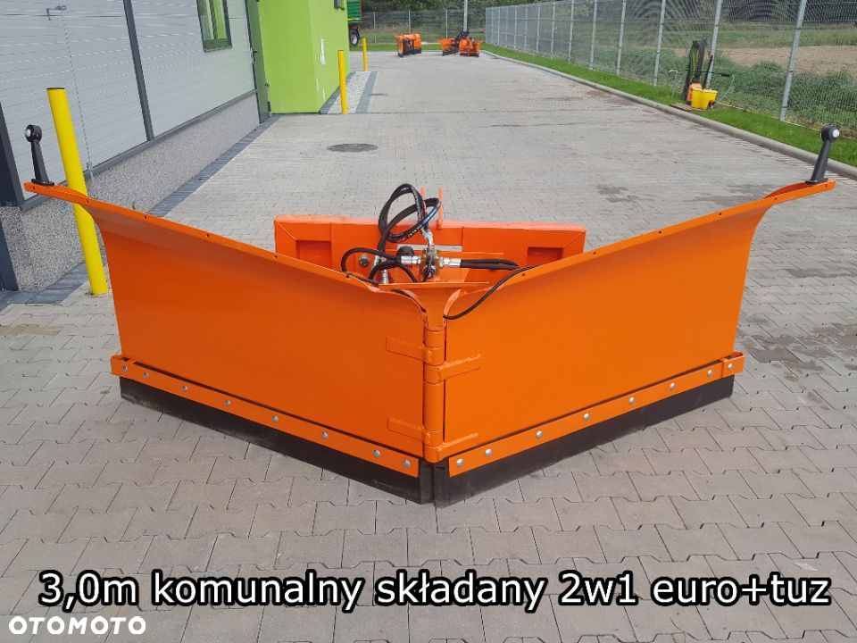 Pług SKŁADANY do śniegu komunalny śnieżny STRZAŁKA METAL TECHNIK 1,52m 1,82m 2,02m  2,1m 2,22m 2,6 3 - 19