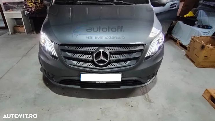 Faruri Full LED ILS compatibil cu Mercedes Vito W447 V-Class W447 (2016-2020) Negru - 6