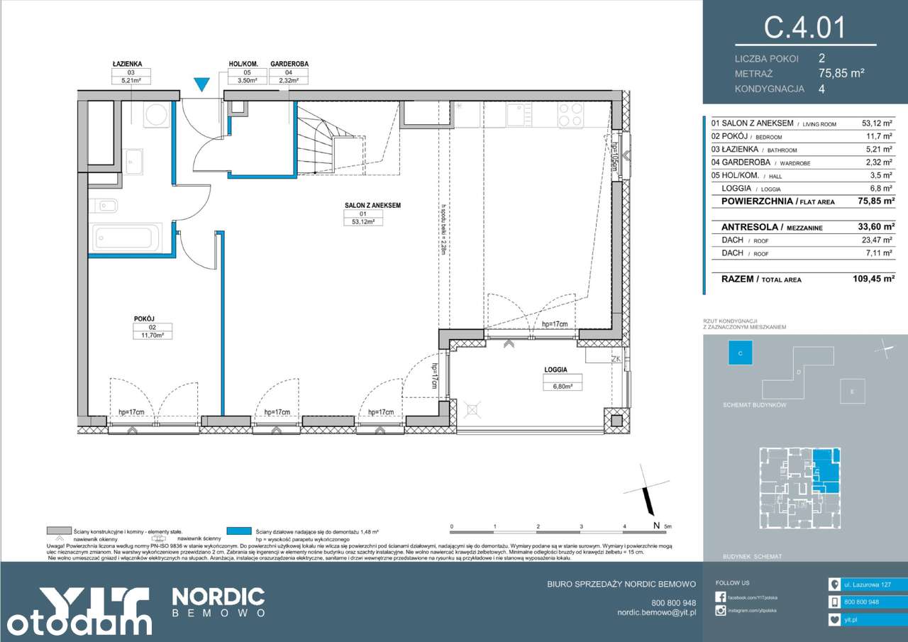 3-pokojowe mieszkanie 109m2 + loggia Bezpośrednio - Pełny obrazek: 2/10