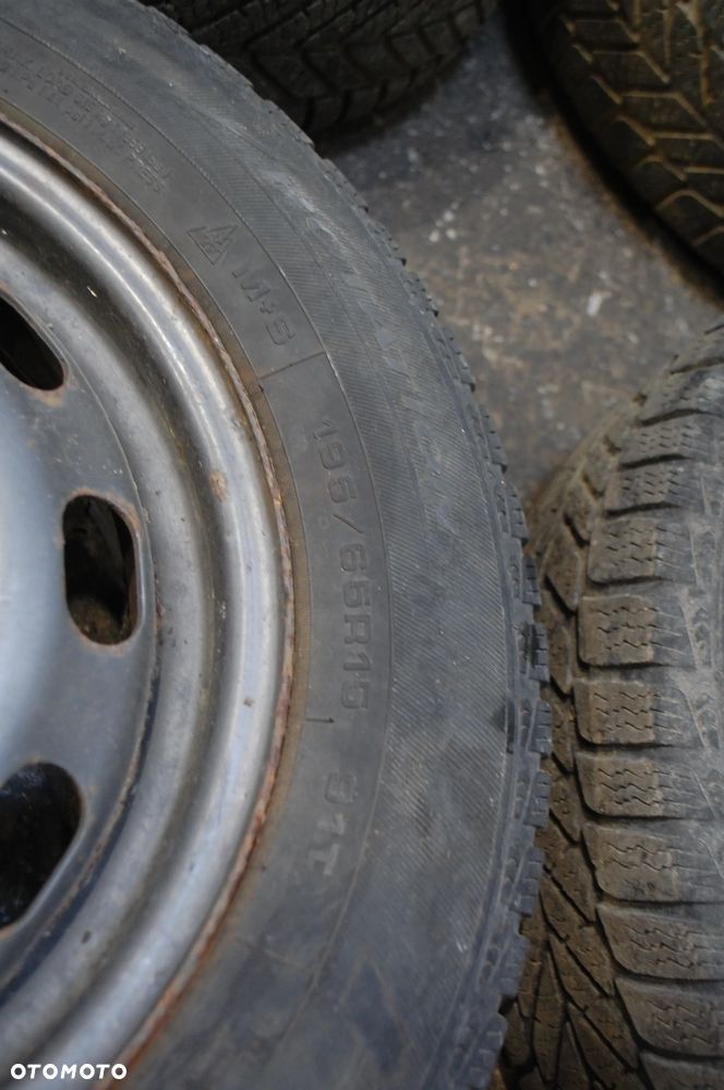 FELGI STALOWE + OPONY ZIMOWE 1J0601027H 195/65R15 ET38 6J NOKIAN DĘBICA VW GOLF IV NEW BEETLE SKODA SEAT AUDI 1J0601027Q - 19
