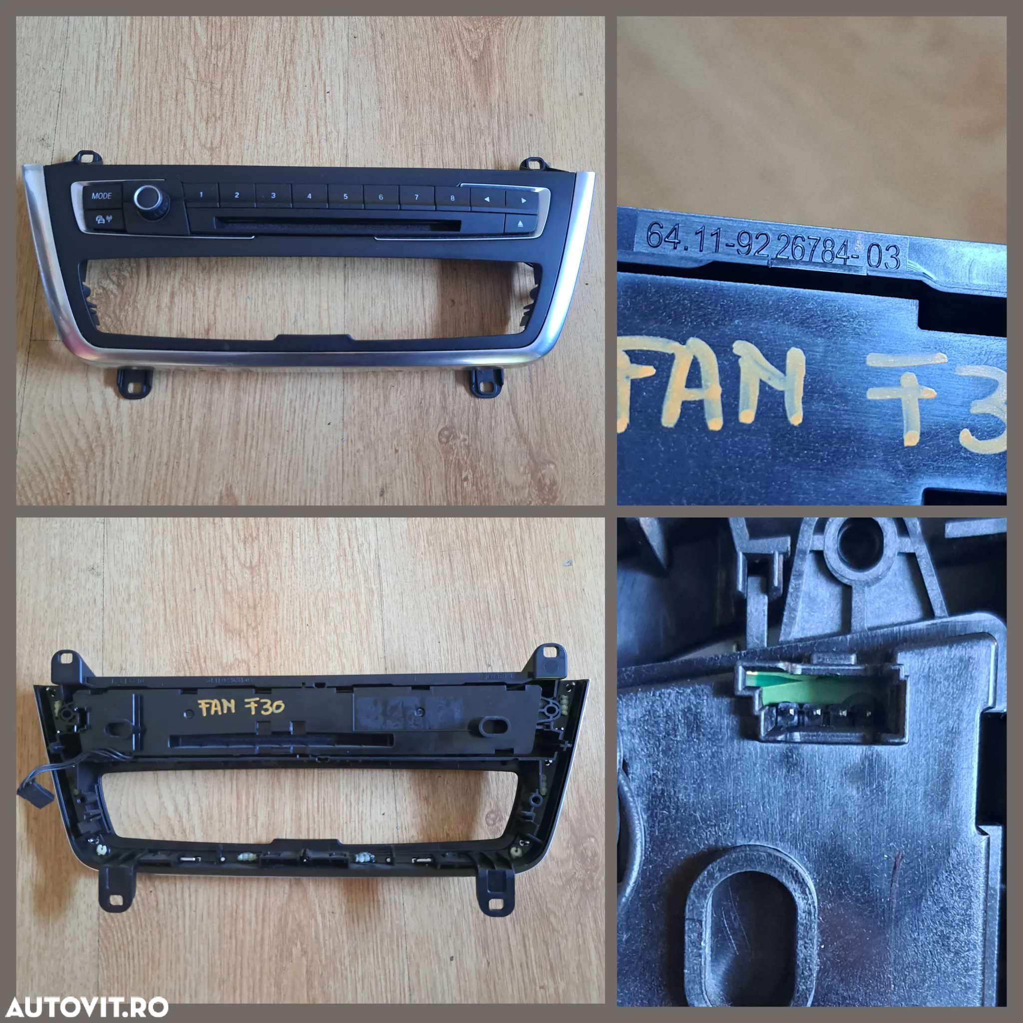 Set kit navigatie BMW F30 display 8.8" unitate navigatie CIC Joystick Panou butoan comanda Radio CD - 6