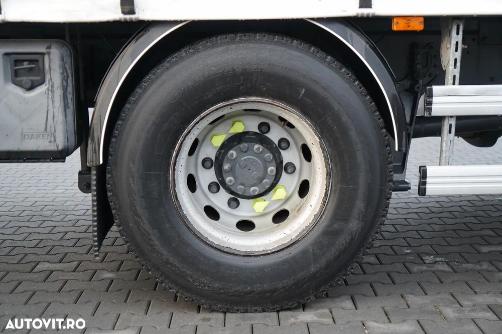 DAF CF 290 / 4X2 / SOLO / CORTINĂ 8M / HALOGEN DHOLLANDIA / PODEA REZISTENTĂ / EURO 6 - 19