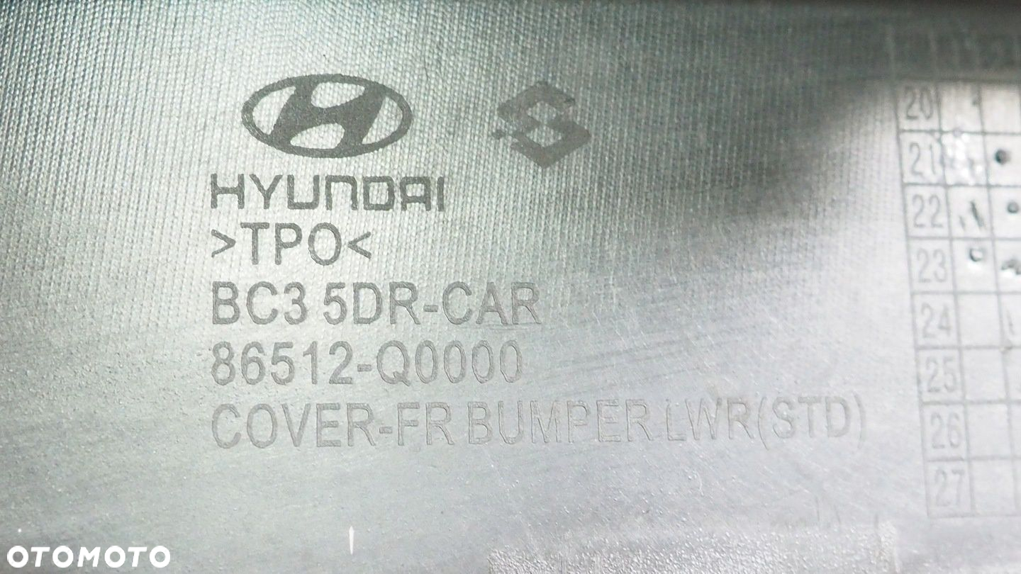 Hyundai i20 III spoiler dokładka zderzaka przód 86512-Q0000 - 6