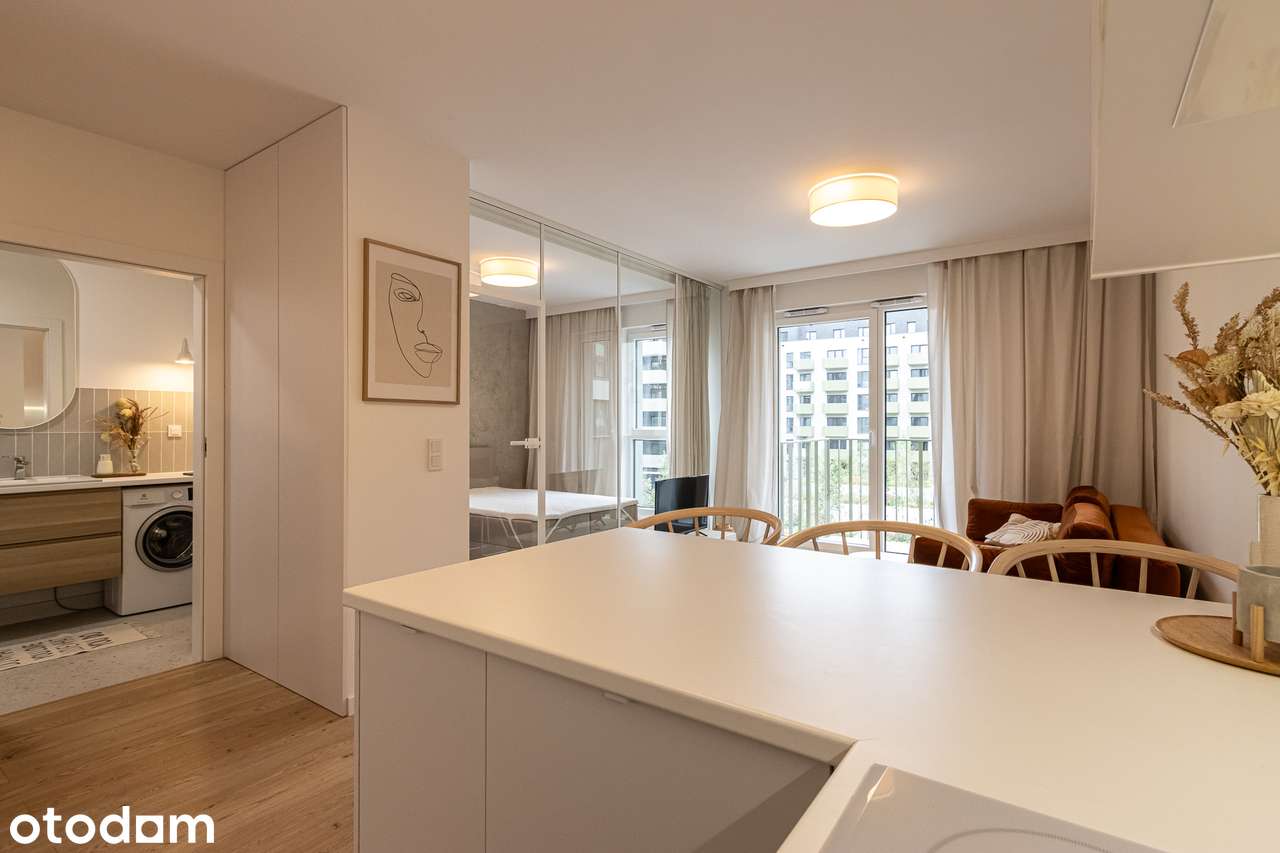 Piękny apartament 2 pok. balkon, Fuzja, Księży Młyn - BEZ PROWIZJI!
