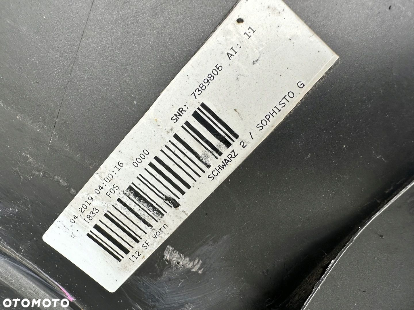 ZDERZAK PRZÓD PRZEDNI BMW i8 I12 I15 2014- 7336180 ORYGINAŁ CAŁY - 7