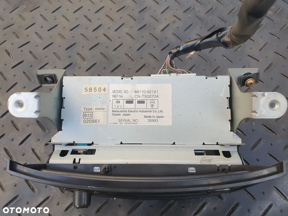RADIO FARBYCZNE WYŚWIETLACZ TOYOTA YARIS VERSO 1999-    86110-52121 - 3