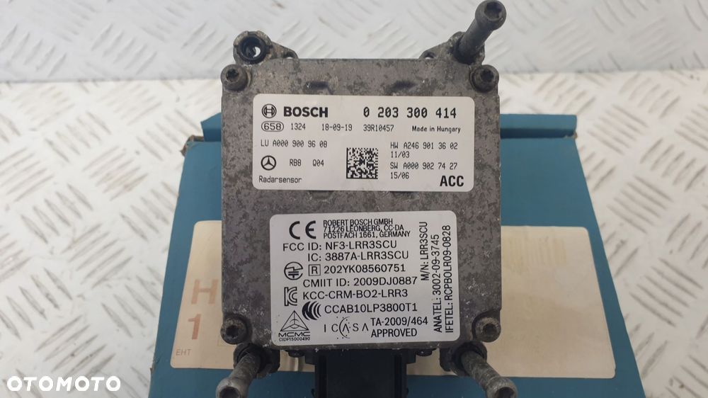 radar acc distronic mercedes a0009009608 - 5