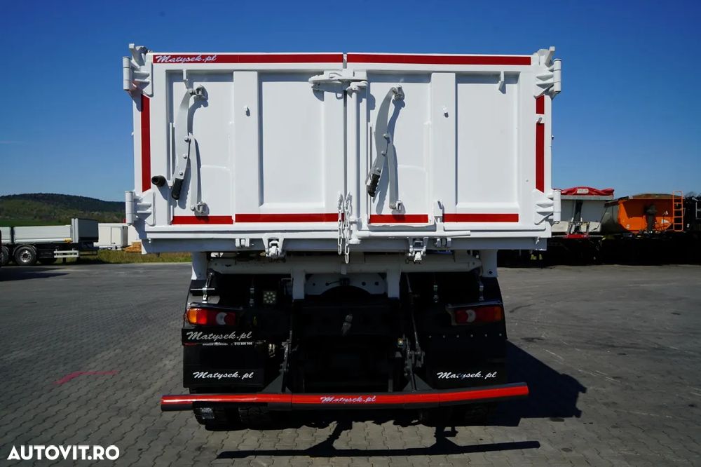 Mercedes-Benz AROCS 3243 / 8x4 / BASCULĂ DUBLU 6,1 M / LOCUL POSTAL HIDRODOXY / BORDMATIC / AUTOMATĂ / ANVELOPE 100% / EURO 6 / - 19