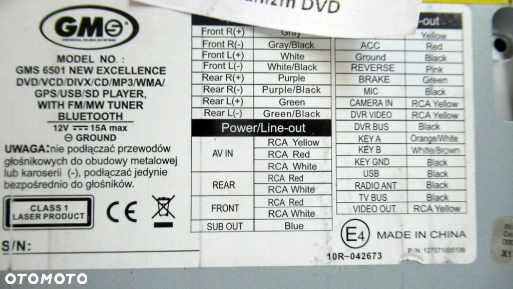 FOCUS C-MAX RADIO GMS 6501 NEW EXCELLENCE - 6