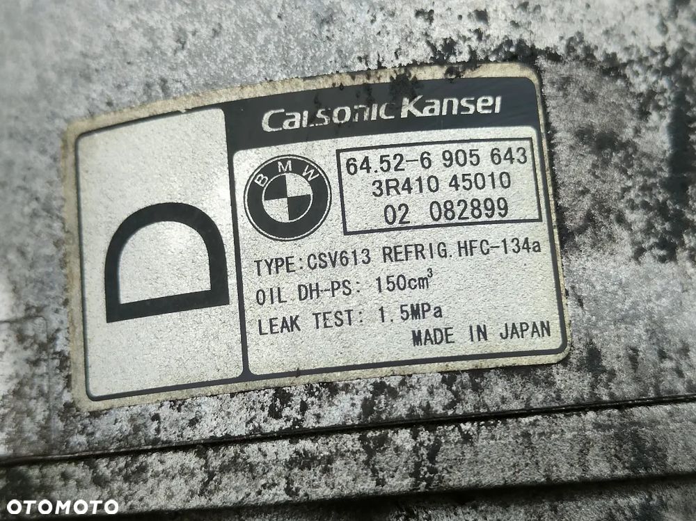 BMW E46 E83 2.0d 150KM Sprężarka klimatyzacji 6905643 - 3