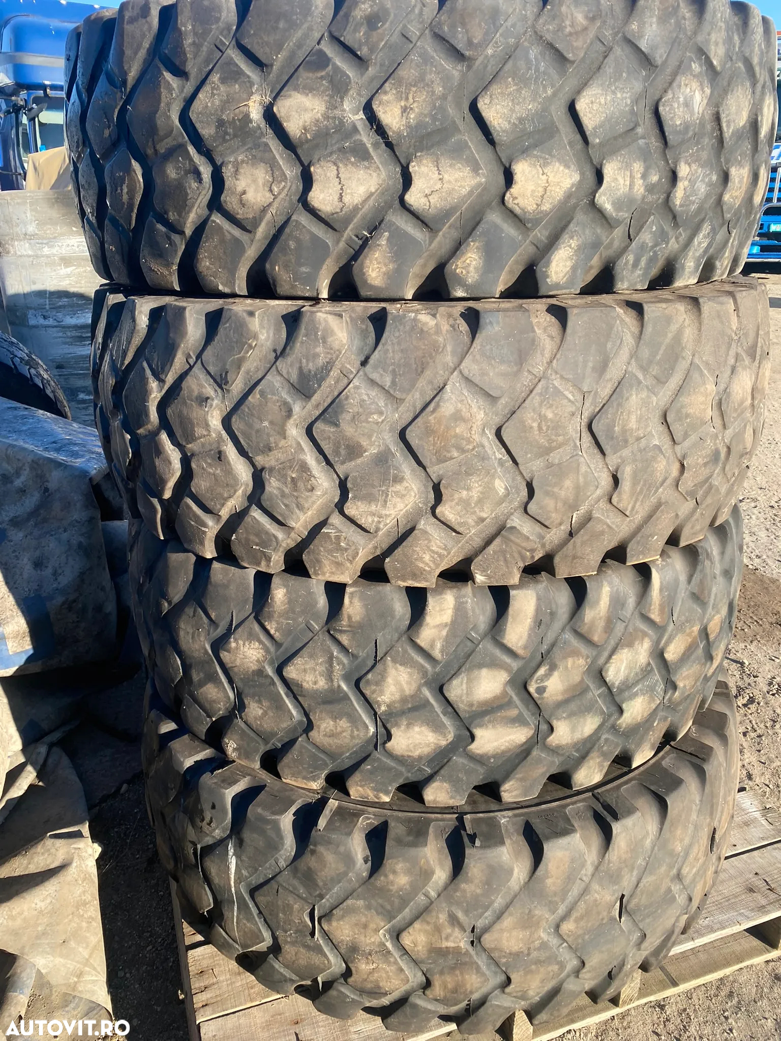 ANVELOPE MICHELIN XZL 16.00 / R20 Set 4 buc second hand - 4