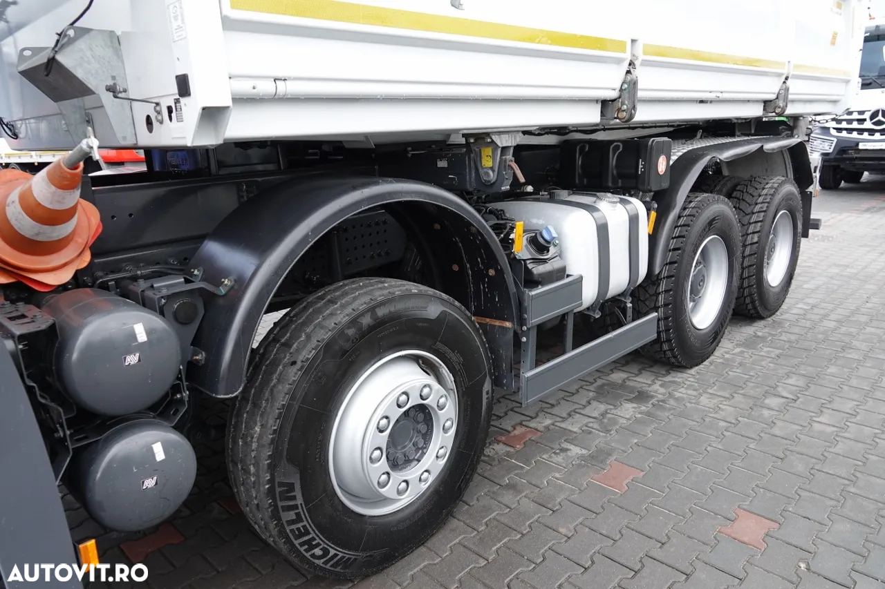 Mercedes-Benz AROCS 3243 / 8x4 / CAMION BASCULANTE + HYDROBOARD / BORDMATIC / MEILLER KIPPER / EURO 6 / ANVELOPE 100% / 50.000 km. - 15