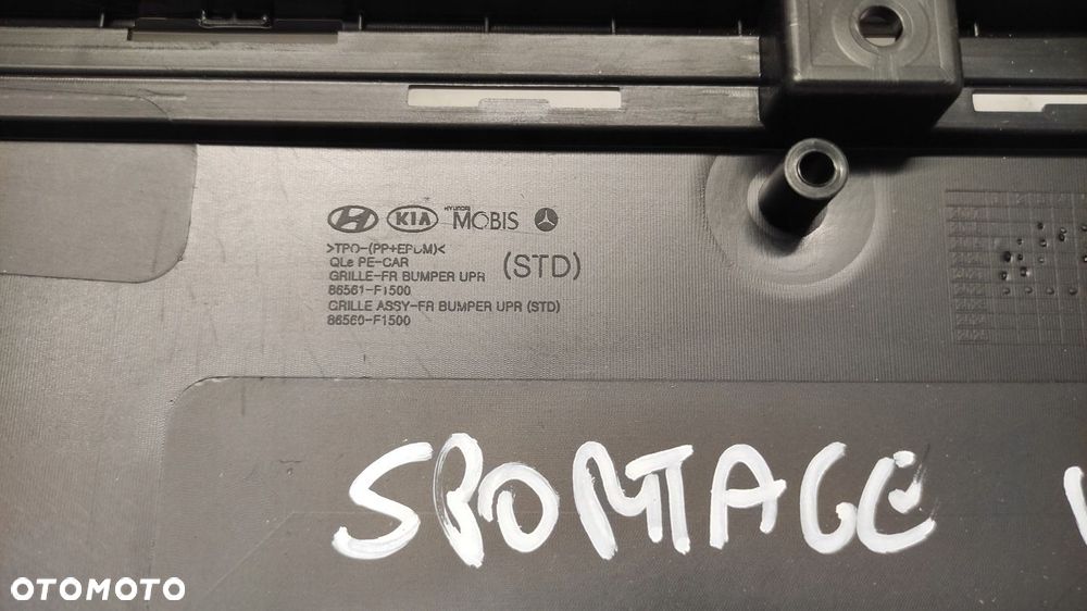 KIA SPORTAGE IV LIFT KRATKA ZDERZAKA ATRAPA ORYGINAŁ LISTWA 86561-F1500 19- - 8