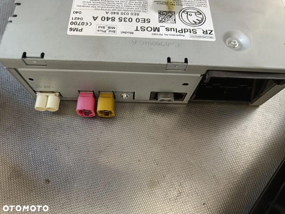 Radio Ekran Skoda Octavia 3 III Czytnik Multimediów Wyświetlacz 5E0035840A 5E0919605B - 8