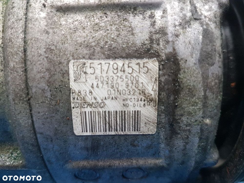 FIAT PUNTO 2012 1.4B SPRĘŻARKA KLIMATYZACJI 51794515 - 3