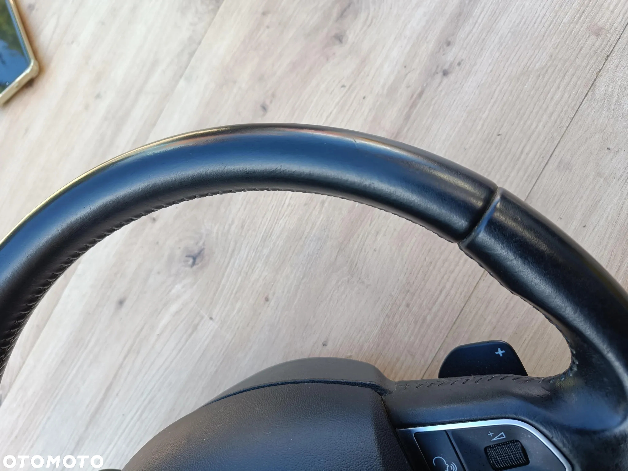 AUDI A6 C6 A8 D3 LIFT Q7 KIEROWNICA CZARNA SOUL ŁOPATKI 4E0419091CN - 7