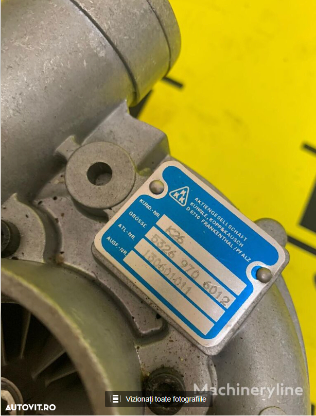 Turbocompresor motor DEUTZ (53269706012) pentru excavator DEUTZ K26 nou - 2